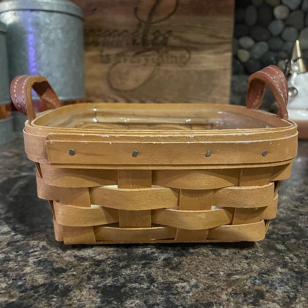 Longaberger 6X6 Woven Basket with Handles